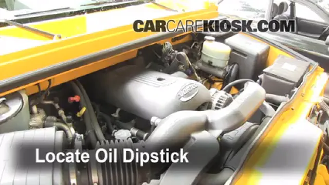 2003 Hummer H2 6.0L V8 Aceite Controlar nivel de aceite